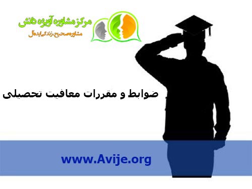 ضوابط و مقررات معافیت تحصیلی,مشاوره معافیت تحصیلی,مشاوره تلفنی معافیت,معافیت تحصیلی نظام وظیفه