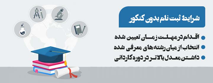 مشاوره کنکور کاردانی به کارشناسی, رشته های بدون کنکور کاردانی به کارشناسی, مشاوره تلفنی کنکور