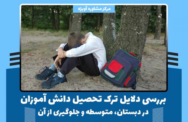 برسی دلایل ترک تحصیل دانش آموزان در مدرسه و مشاوره