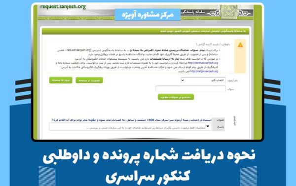 نحوه دریافت شماره پرونده و داوطلبی کنکور سراسری