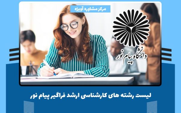 لیست رشته های کارشناسی ارشد فراگیر پیام نور