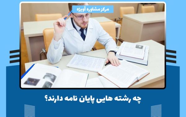 چه رشته هایی پایان نامه دارند؟