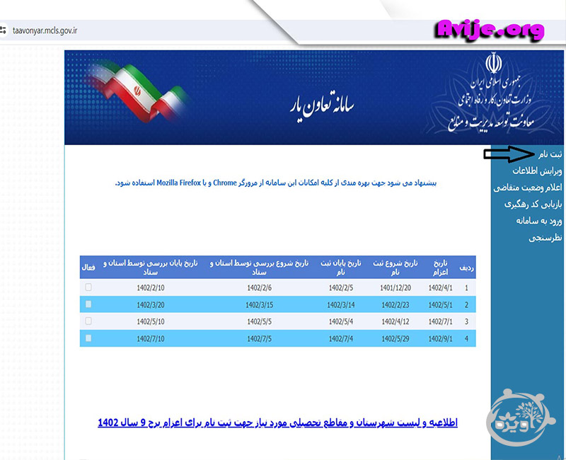 امریه وزارت تعاون، کار و رفاه اجتماعی