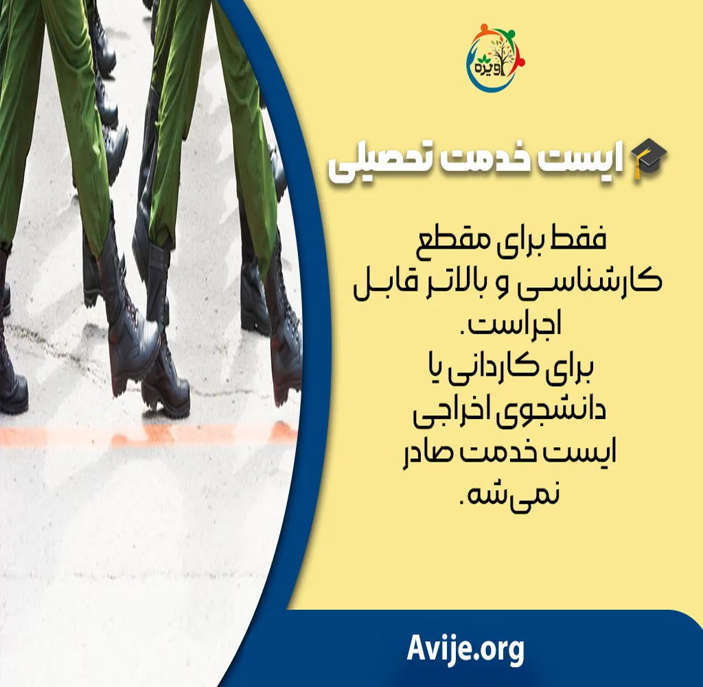 مراحل و مدارک لازم برای ایست خدمت