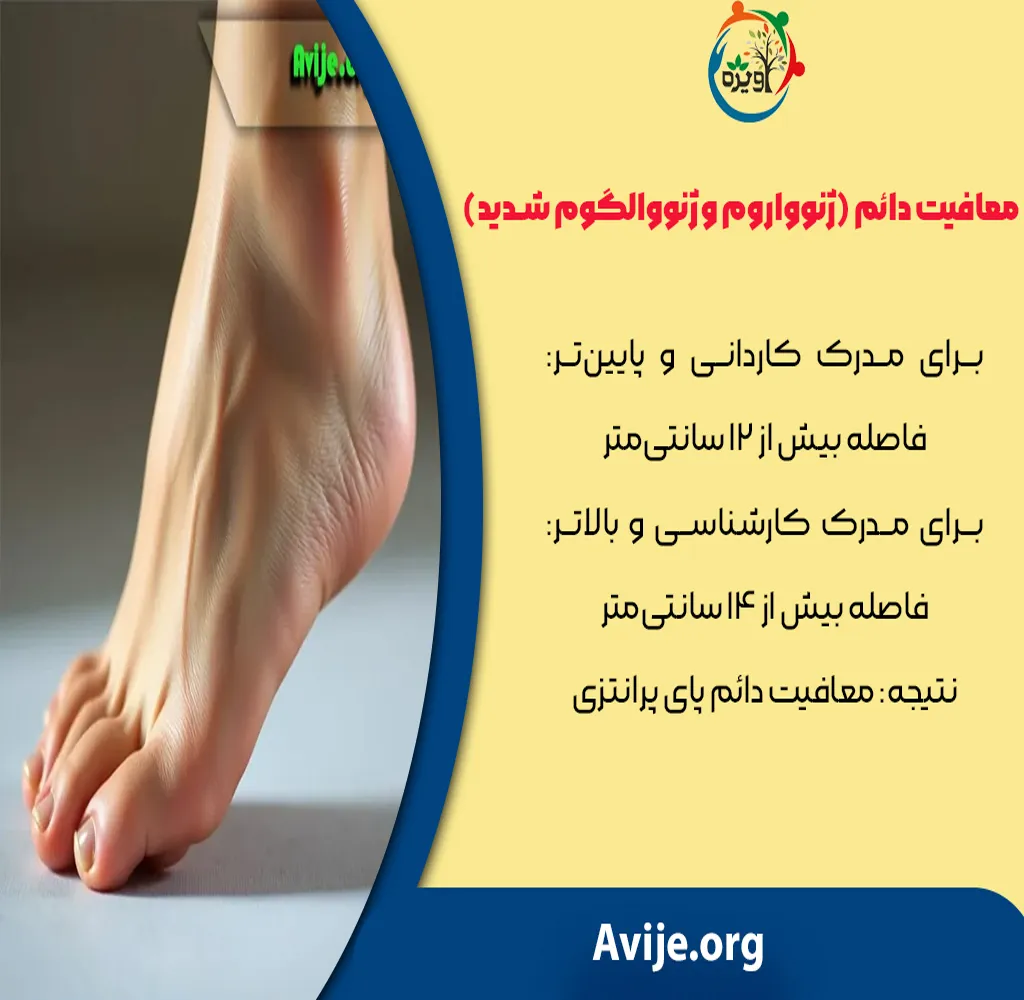 درجه پای پرانتزی برای معافیت سربازی