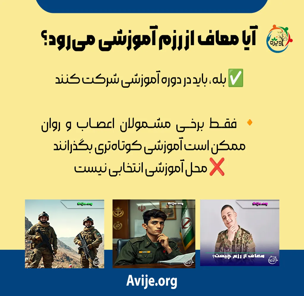 تفاوت معاف از رزم گروه الف و ب
