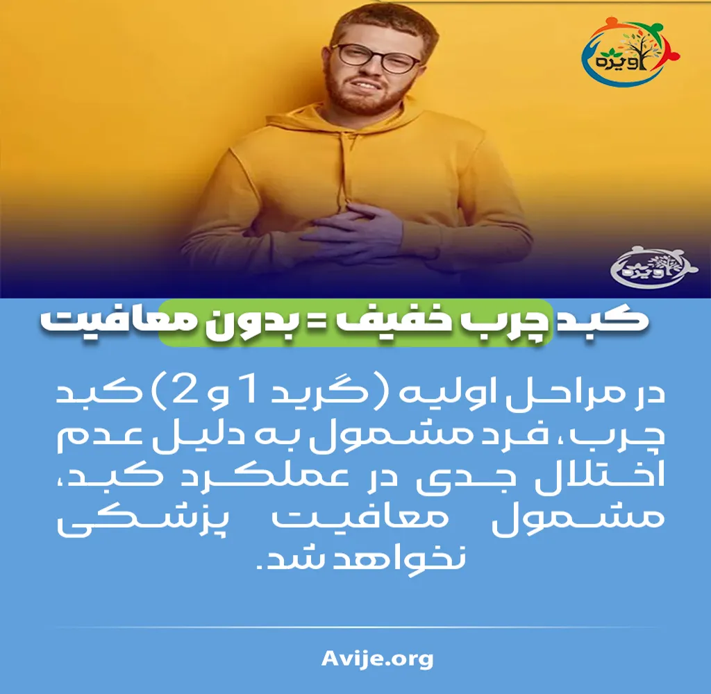 آیا کبد چرب باعث معافیت سربازی میشود؟