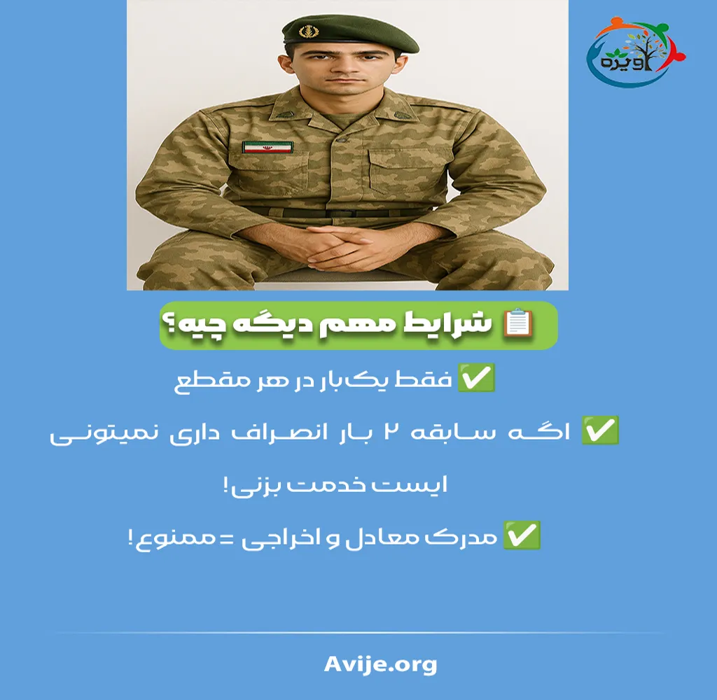 مدارک ایست خدمت در سربازی