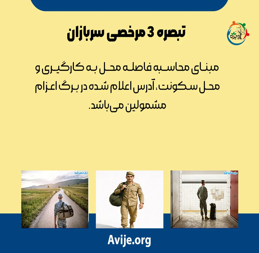 انواع مرخصی سربازی