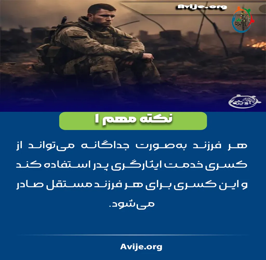 کسر خدمت فرزندان ایثارگران