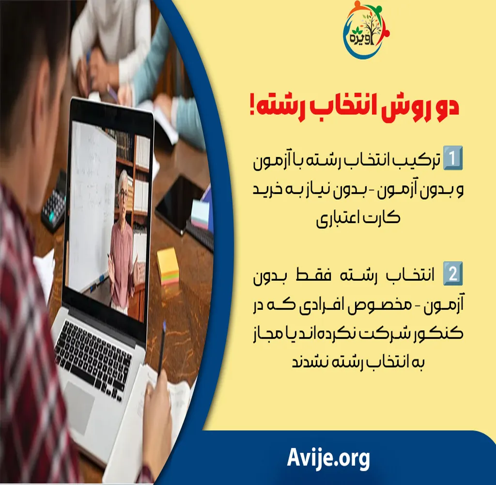 مراحل ثبت نام بدون کنکور دانشگاه های سراسری
