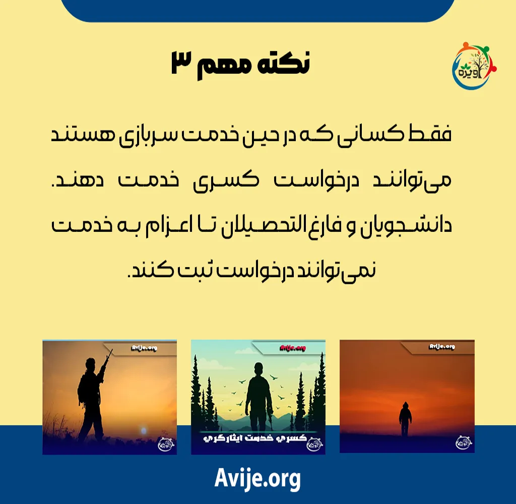  مدارک لازم برای کسری خدمت ایثارگری