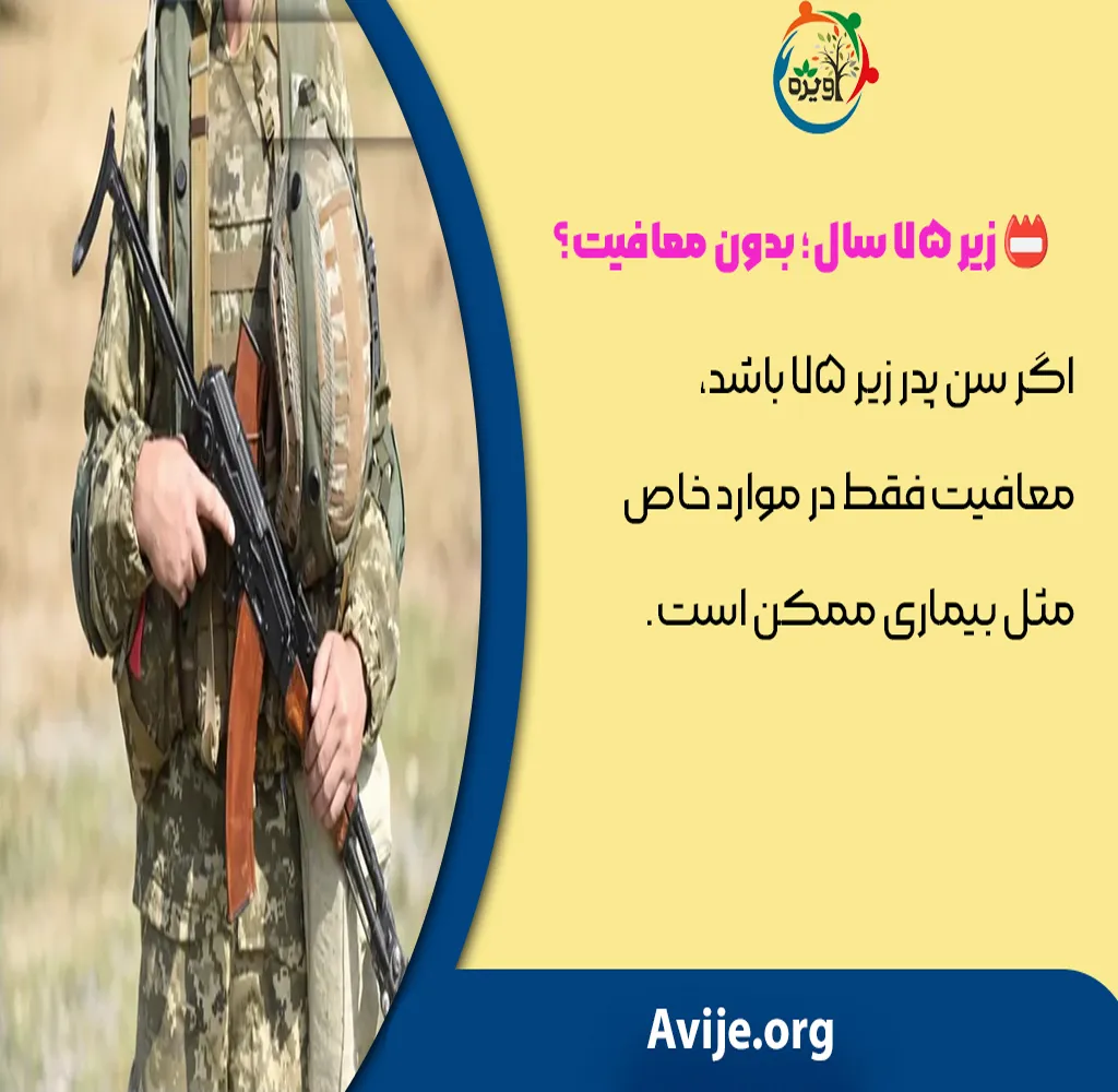 معافیت سربازی سن پدر و مادر