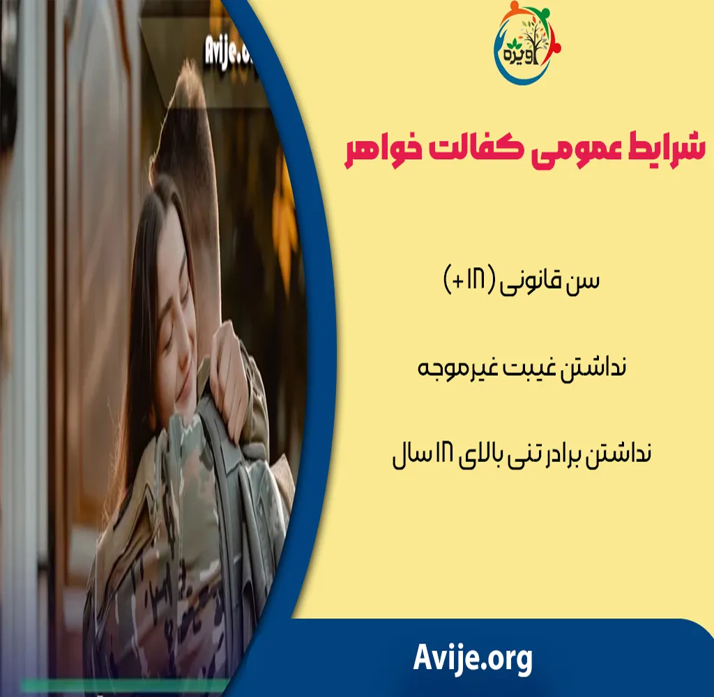 مدارک لازم برای معافیت کفالت خواهر