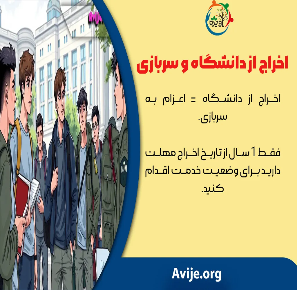 اخراج از دانشگاه و سربازی