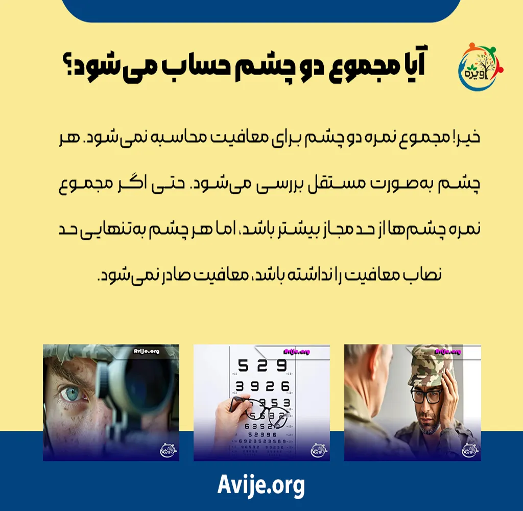 مراحل معافیت پزشکی چشم