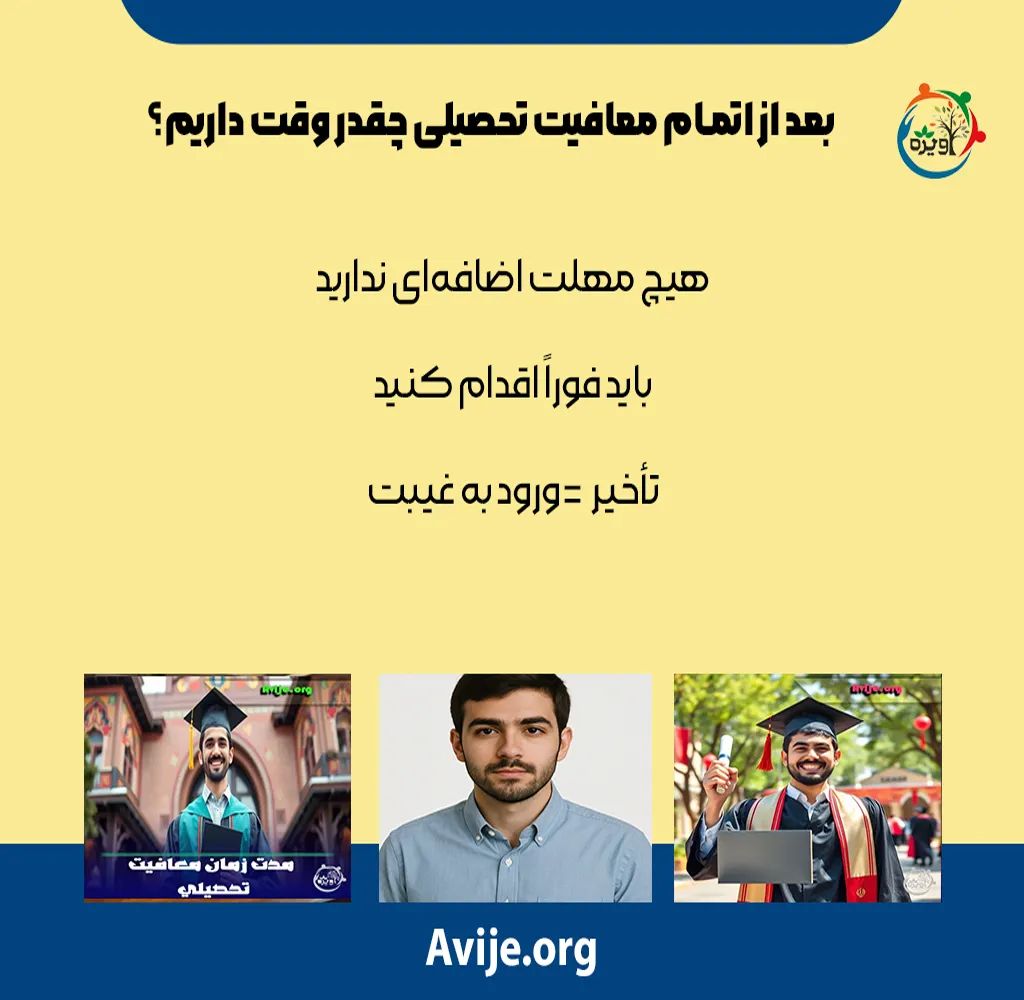 مدت زمان معافیت تحصیلی بعد از دیپلم