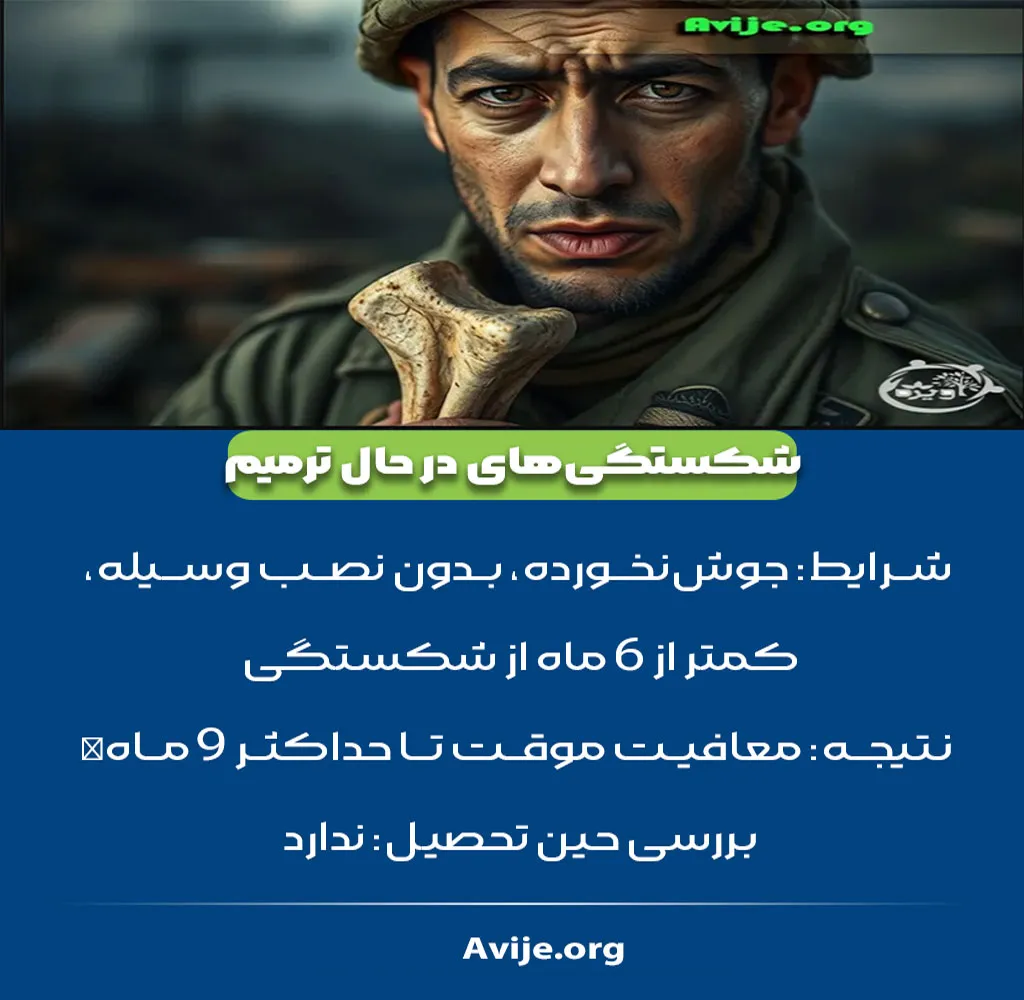 شکستگی دست حین خدمت سربازی