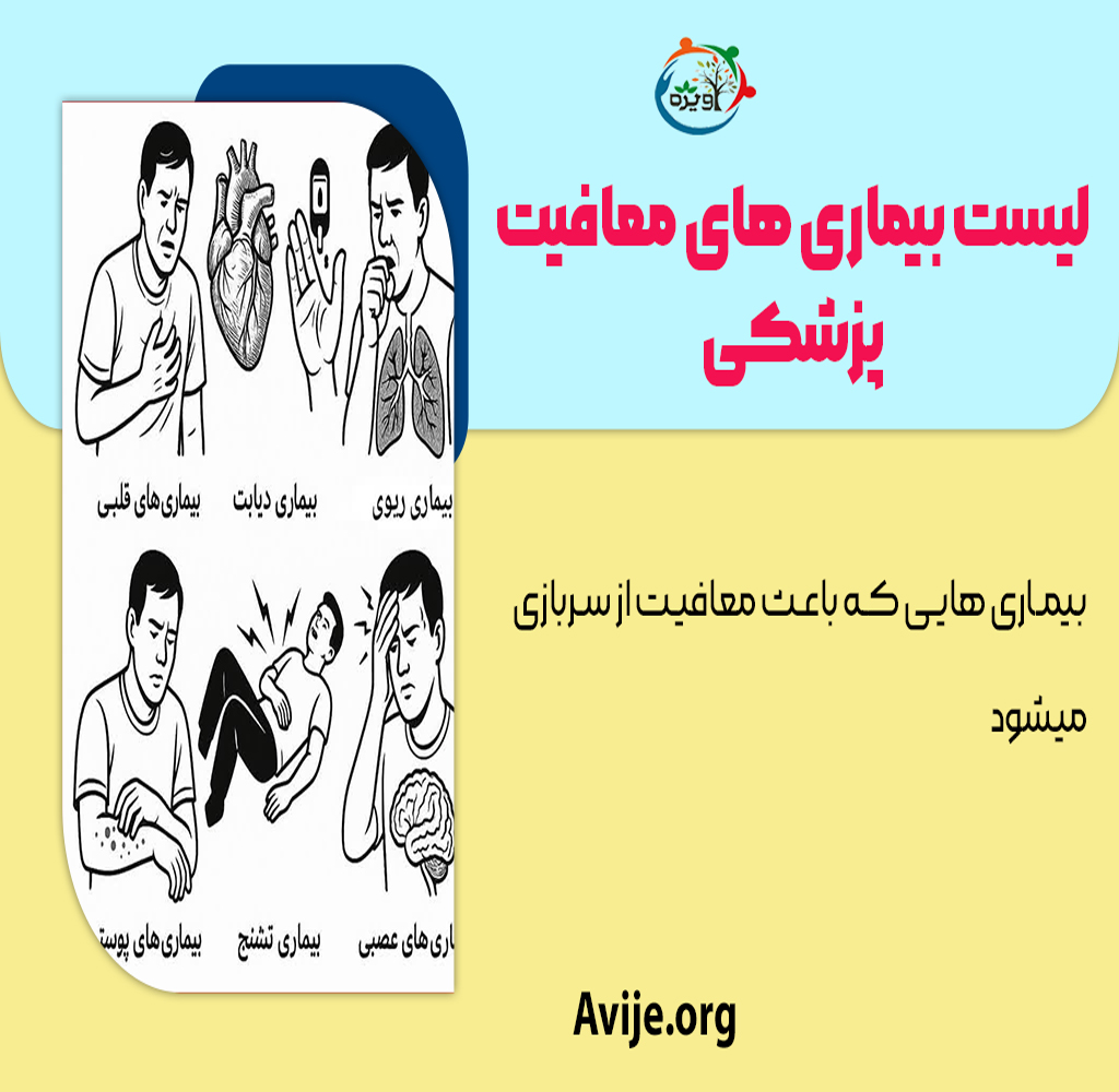 لیست بیماری های معافیت پزشکی