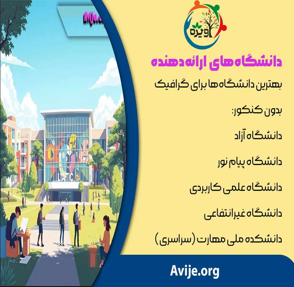 بهترین دانشگاه های رشته گرافیک