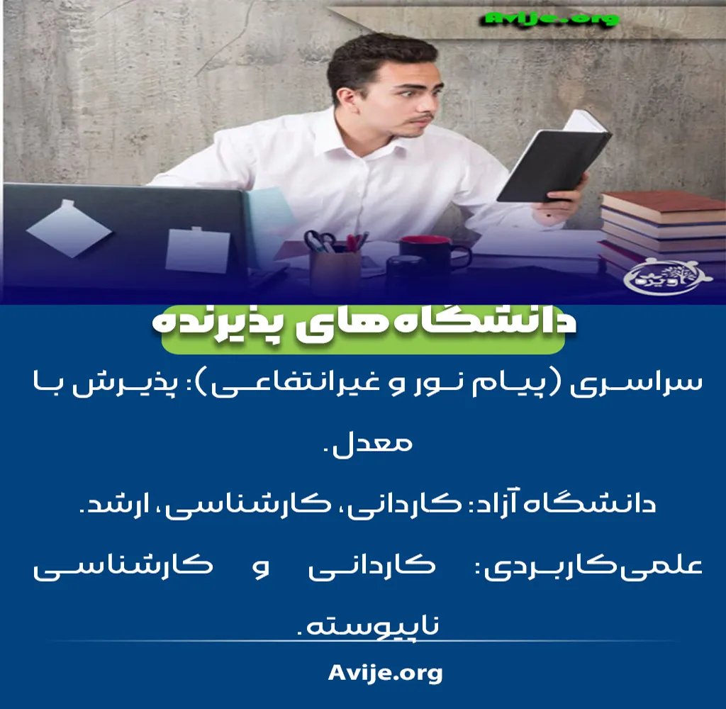 ثبت نام رشته حسابداری بدون کنکور