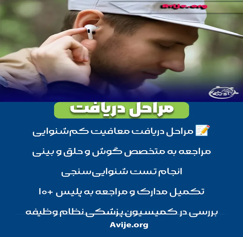 مراحل دریافت معافیت کم شنوایی