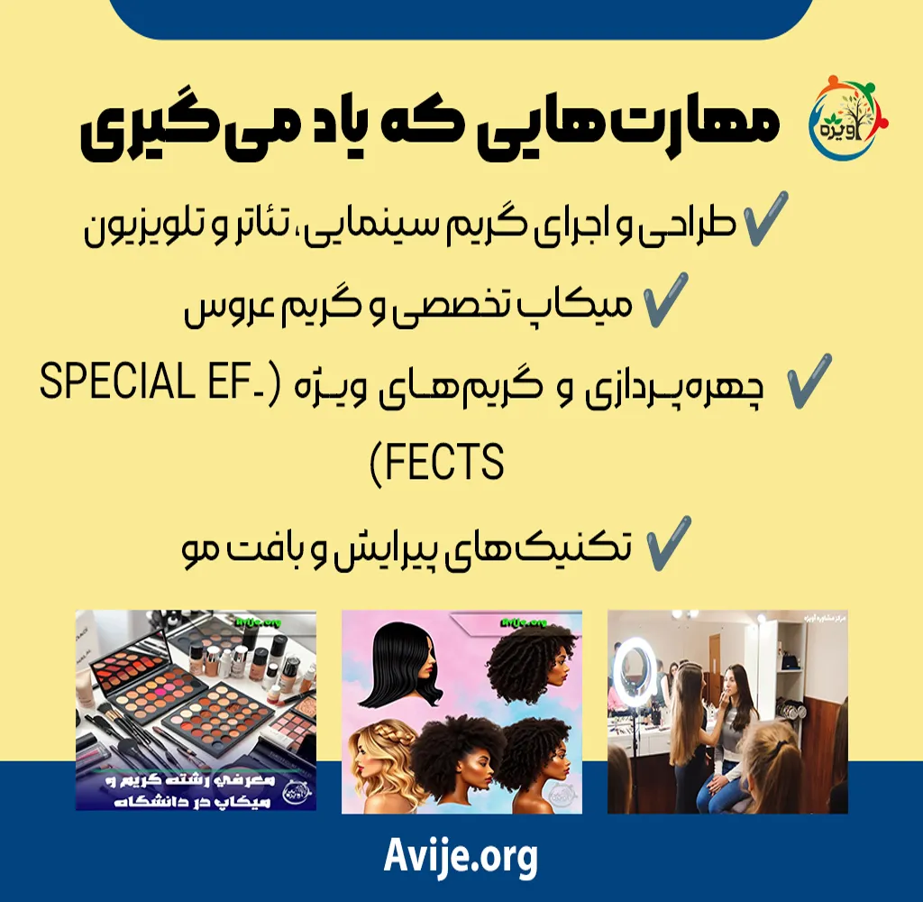 شهریه رشته گریم دانشگاه علمی کاربردی