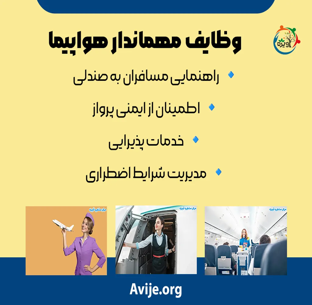 ثبت نام رشته مهمانداری هواپیما