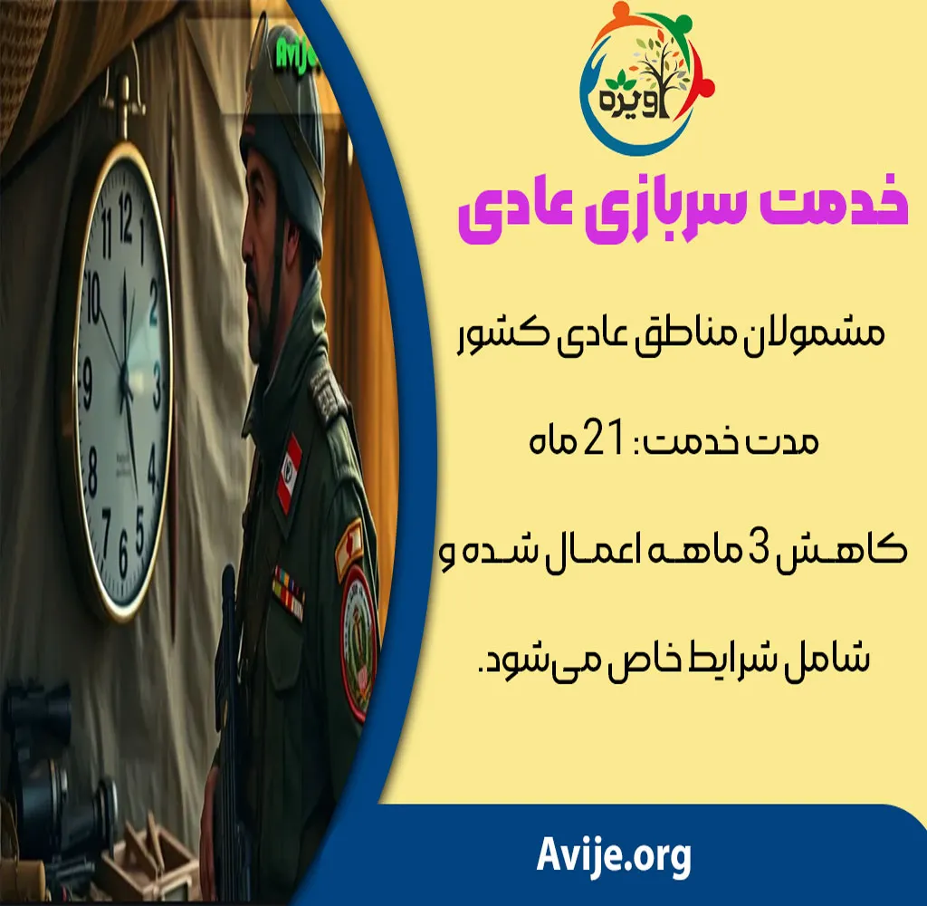آخرین تغییرات مدت خدمت سربازی