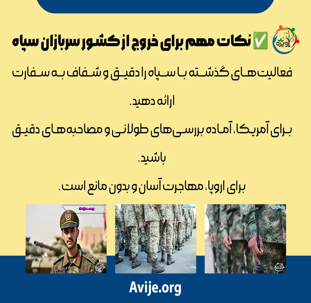نحوه اخذ ویزای دارندگان کارت پایان خدمت سپاه