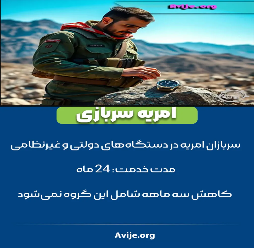 مدت زمان خدمت سربازی