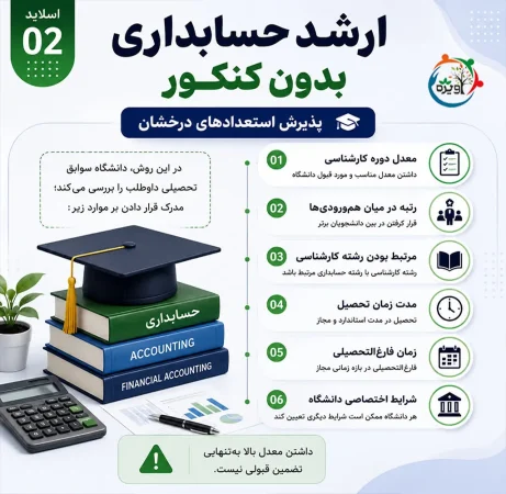 رشته حسابداری بدون کنکور