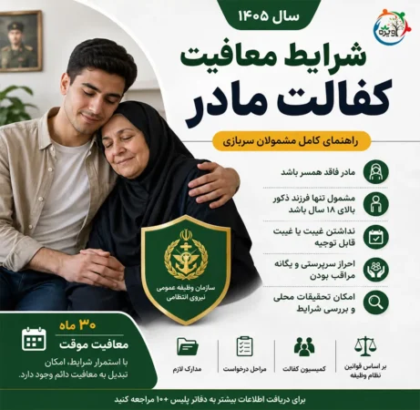 شرایط معافیت کفالت مادر