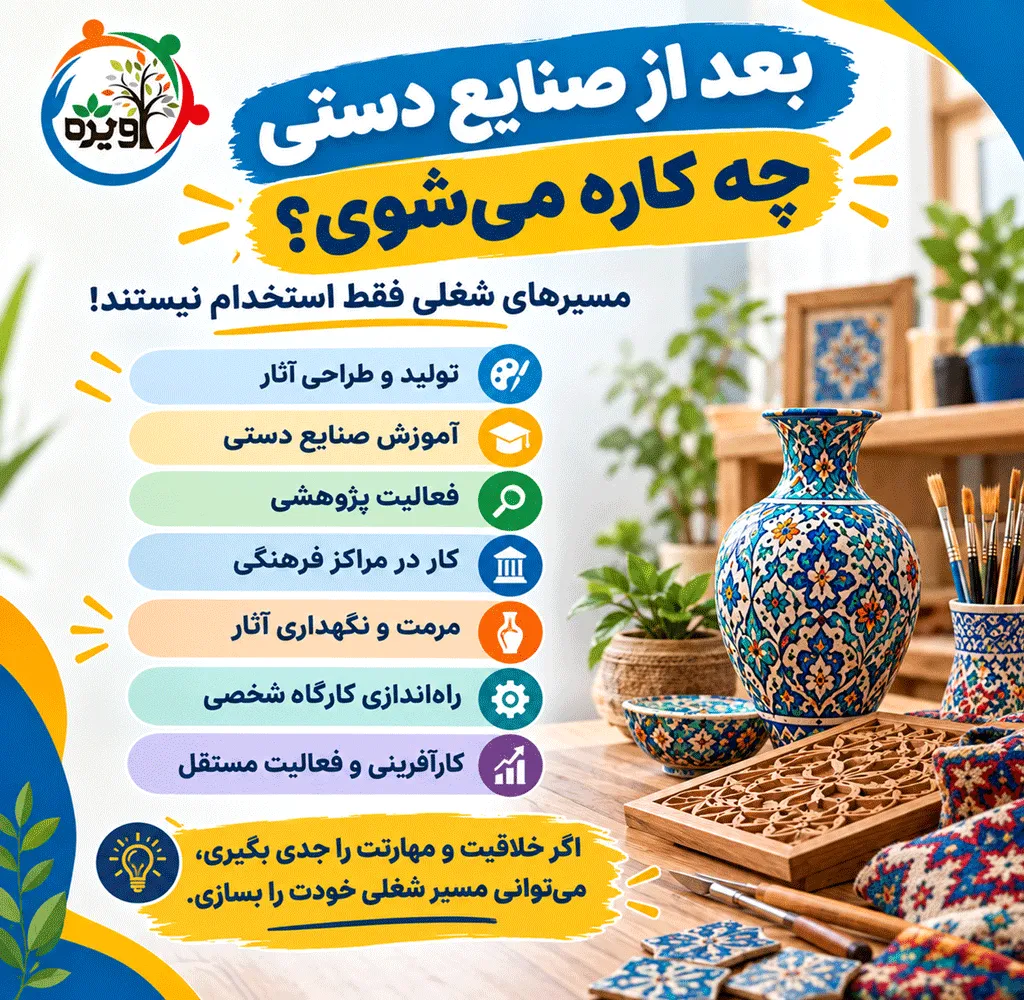 بازار کار و آینده شغلی رشته صنایع دستی